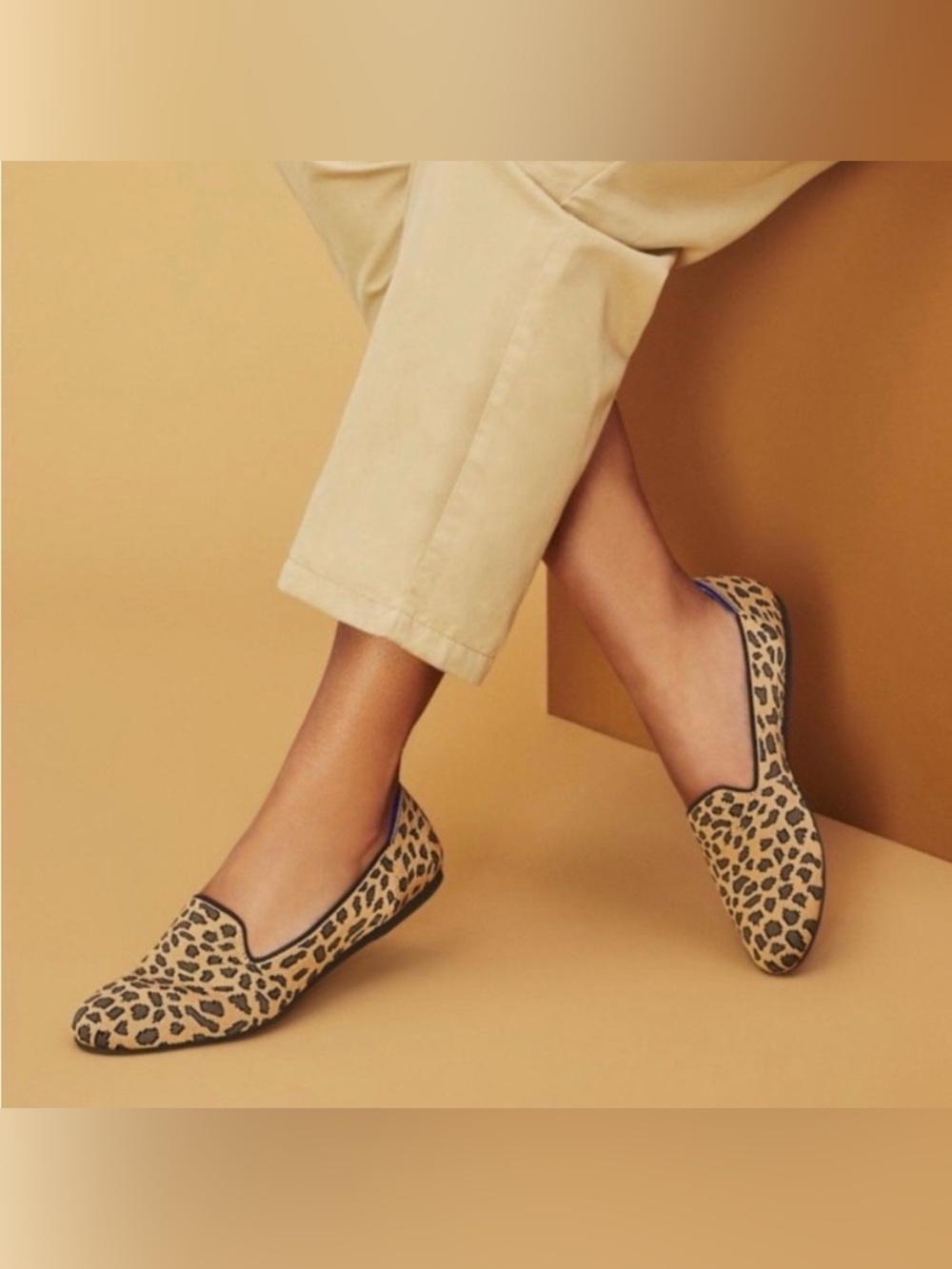 Rothy's Retired Mocha Spot Cheetah Print The Loafer 8 Quiet Luxury Old Money
